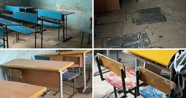 Разрушенные стены и прогнившие полы: родители жалуются на плачевное состояние школы в Джалилабаде