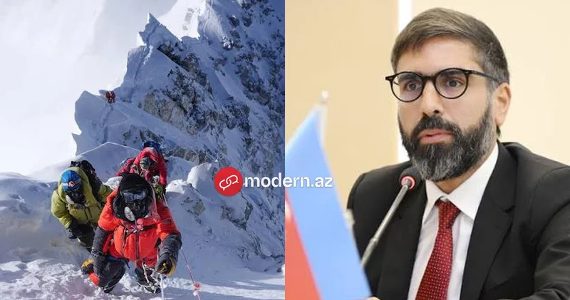 SOCAR prezidenti Rövşən Nəcəf Everestə qalxıb FOTO