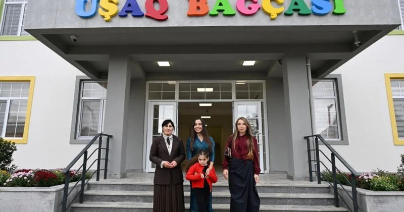 Şamaxının Göylər kəndində körpələr evi uşaq bağçası istifadəyə verilib