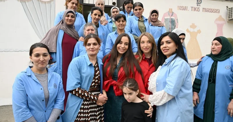 Leyla Əliyeva Şamaxıda 21 qadının çalışdığı müəssisəyə getdi FOTOLAR