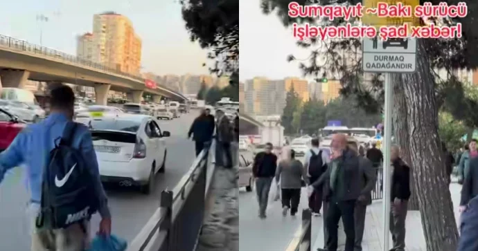 Sumqayıtdan gələn sürücülər “20 Yanvar”da harada sərnişin düşürə bilər? VİDEO