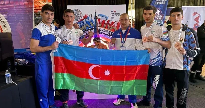 Muaytayçılarımız Avropa çempionatında dörd medal qazandılar FOTO