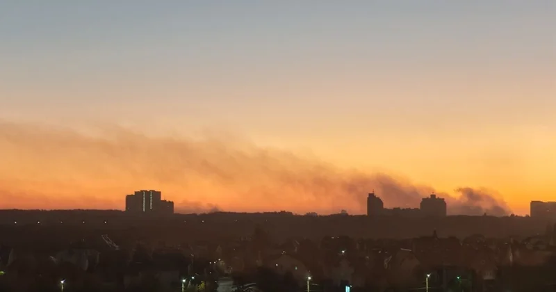 В Воронеже ракетная и беспилотная опасность: пожары видео
