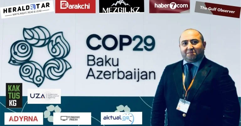 Aqil Ələsgər 8 ölkənin mediasına COP29 barədə danışdı FOTOLAR