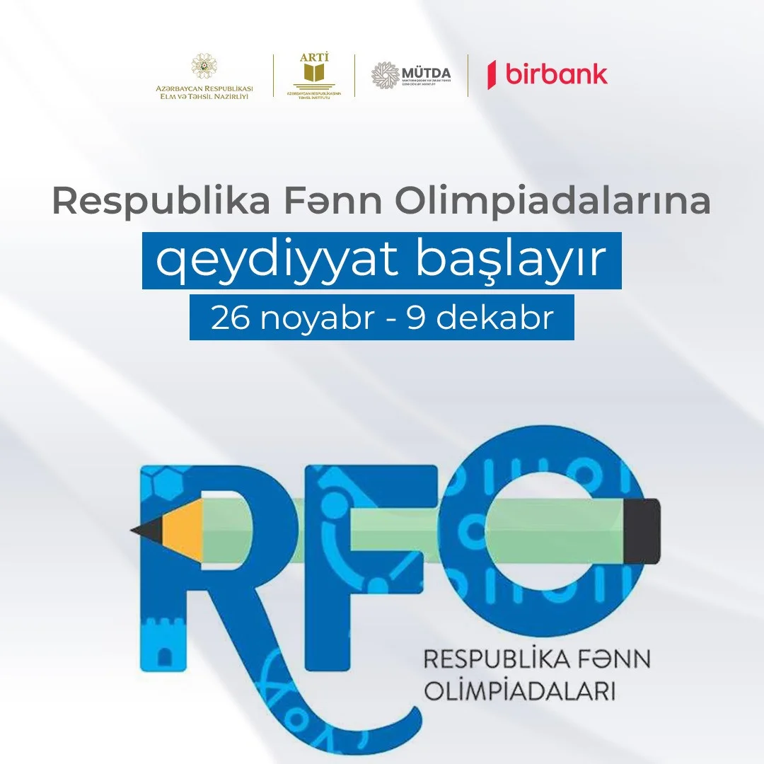 Respublika fənn olimpiadalarına qeydiyyat başlayıb