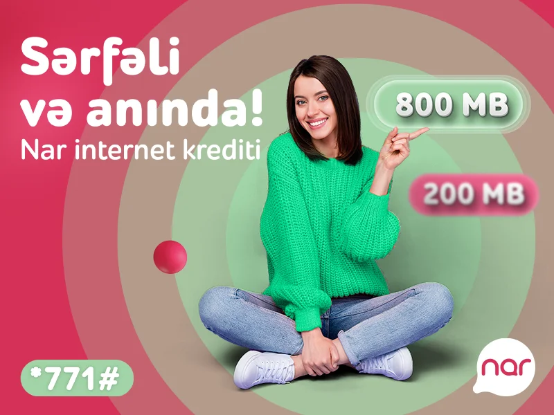 Услуга датакредита через Internet Kredit для абонентов Nar