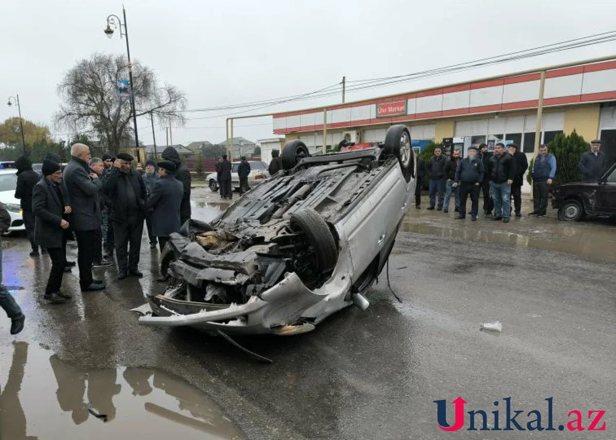 Cəlilabadda yol qəzası oldu Yaralılar var