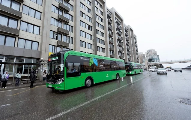 “Xaliq Faiqoğlu” elektrik mühərrikli avtobusları sərnişinlərin xidmətinə verdi Fotolar