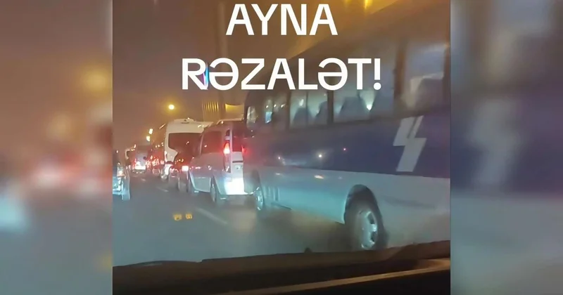"20 Yanvar"da xaos: bir zolağı avtobuslar, digərini "manatlıqlar" zəbt edib AÇIQLAMA+VİDEO