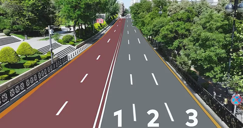 На улице Бакиханова в Баку две полосы движения превратятся в три без расширения дороги Minval Politika