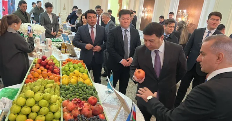 Azərbaycan məhsulları Aktau şəhərində keçirilən beynəlxalq forumda təqdim olunub FOTOLAR