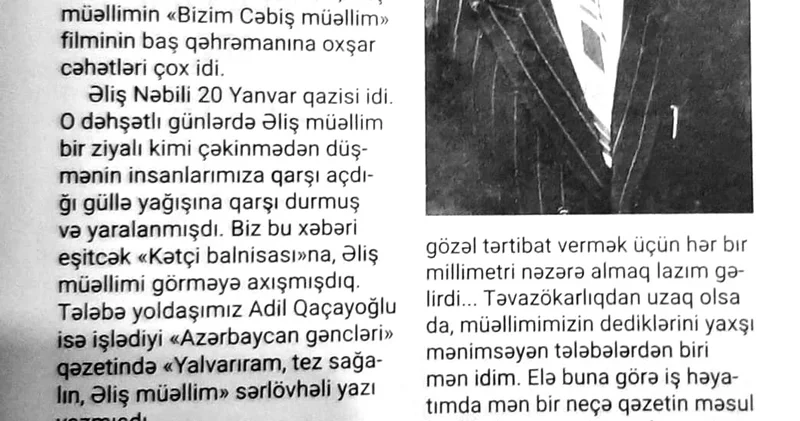 “Bizim Əliş müəllim”