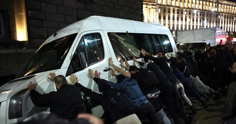 И Софию охватили протесты объектив