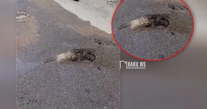 Yasamalda su xəttində SIZINTI