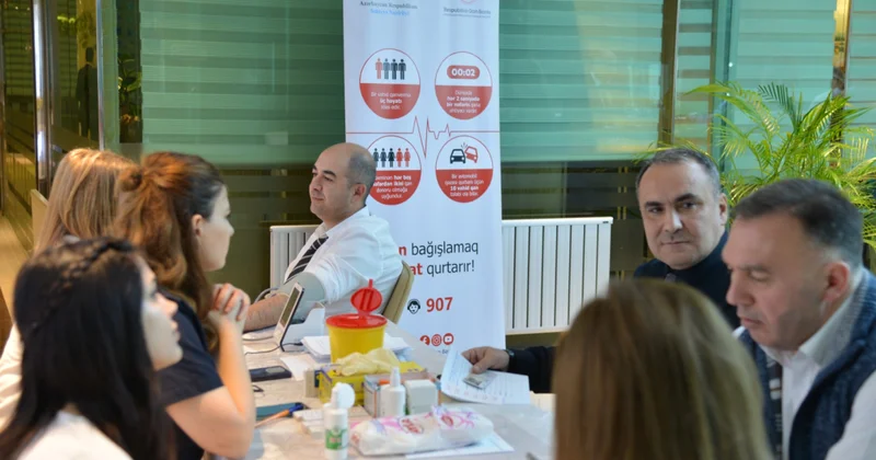 В компании Azpetrol в рамках Года Конституции и Суверенитета проведена акция по сдаче крови