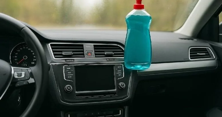 Avtomobilin şüşəsinə qabyuyan maye çəkin səbəb