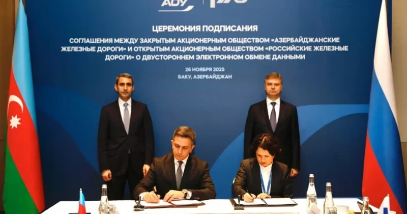 ADY və Rusiya Dəmir Yolları arasında saziş imzalanıb