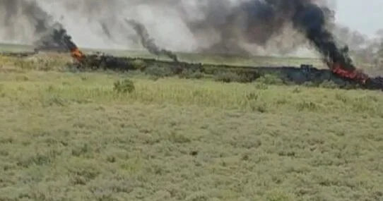 Azərbaycan sərhədində yanğın: 1 xilasedici öldü, 4 ü yaralandı