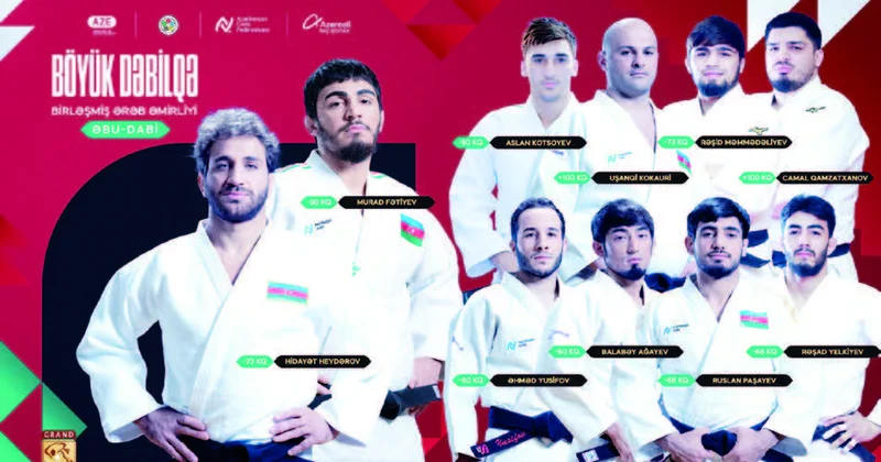 10 cüdoçumuz Əbu Dabi turnirində