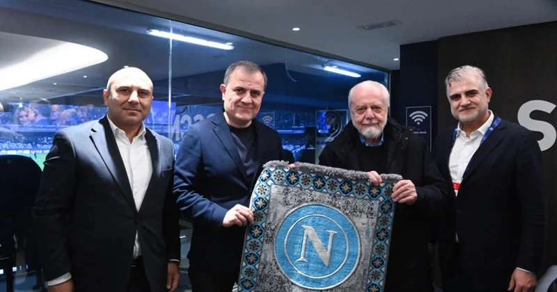 Ceyhun Bayramov Napoli Qarabağ qarşılaşmasını stadiondan izləyib