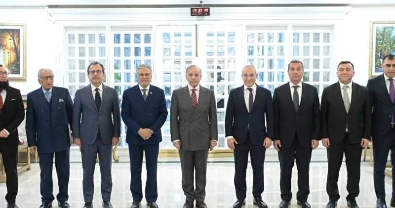 Pakistanın Baş naziri Mikayıl Cabbarovu qəbul etdi FOTOLAR