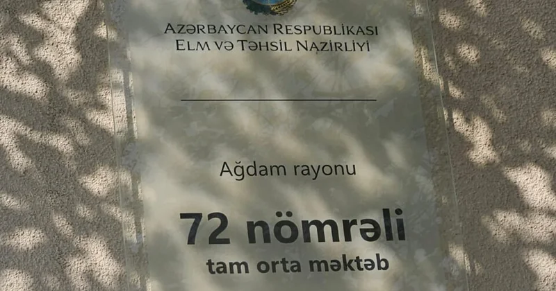 Ağdamın 72 saylı məktəbinin taleyi necə olacaq? MİNGƏÇEVİRDƏKİ MƏŞHUR TURİST BAZA KÖÇKÜNLƏRDƏN TƏMİZLƏNİR