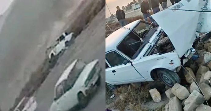 Əyləci tutmayan “07” yoldan çıxaraq daşlıq əraziyə düşdü ANBAAN VİDEO