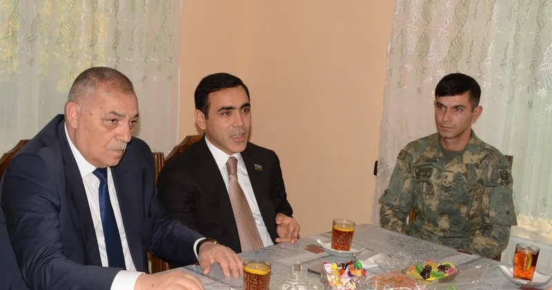 Millət vəkili Tərtərdə şəhid ailəsini ziyarət etdi Fotolar