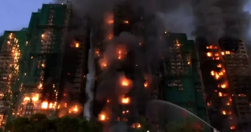 2 min mənzilli bina yanır Ölənlər var