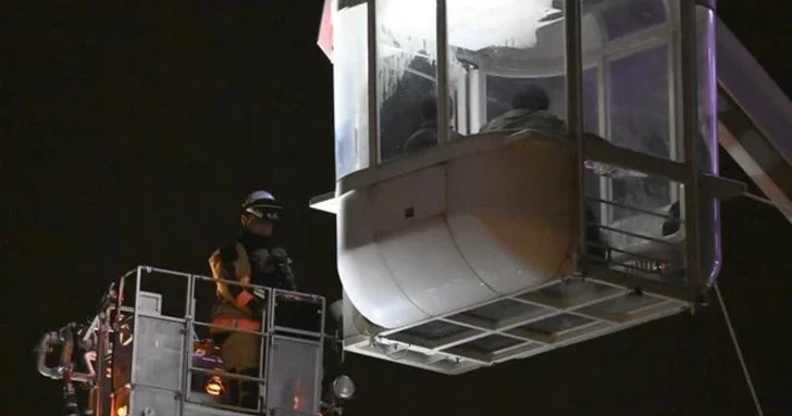 Туристы пережили 9 часовой плен на 123 метровой высоте в Японии