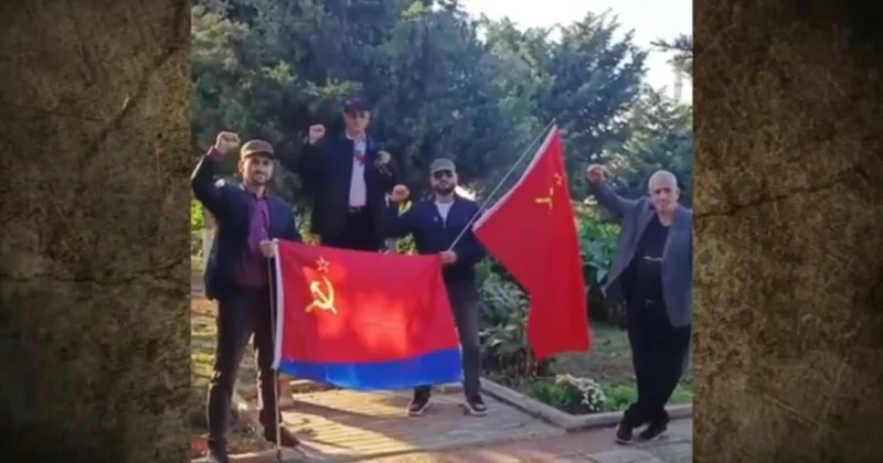 В Азербайджане задержаны участники марша под флагами СССР