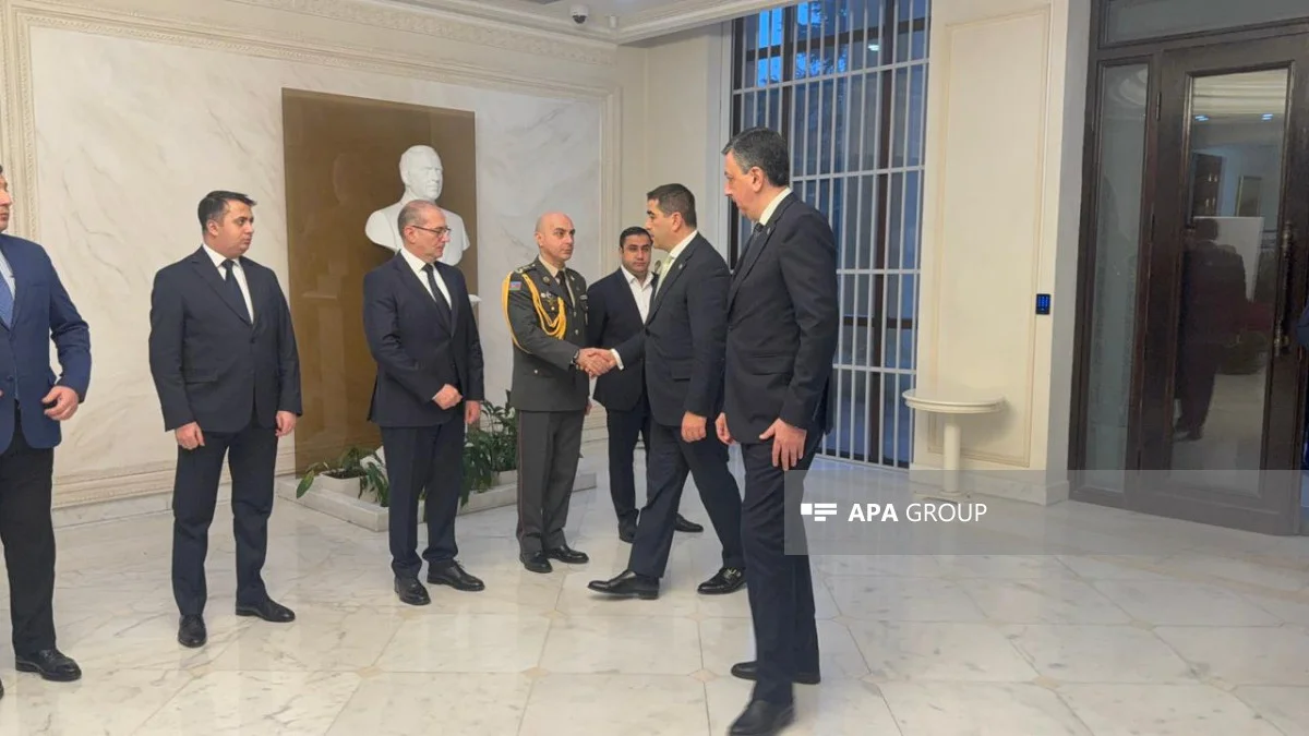 Gürcüstanın parlament sədri və xarici işlər naziri Azərbaycan səfirliyini ziyarət edib FOTO