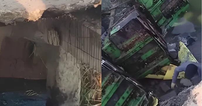 İki ildir təmir edilməyən körpü uçdu, sürücü faciəli şəkildə həlak oldu VİDEO