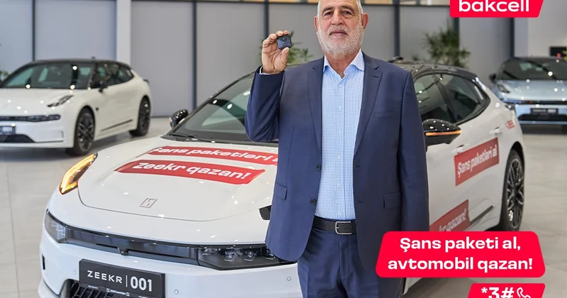 “Bakcell”in lotereyasında 12 ci lüks avtomobil sahibinə təhvil verildi