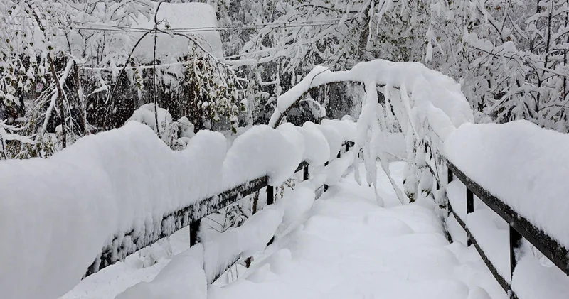 В горах Азербайджана выпал снег