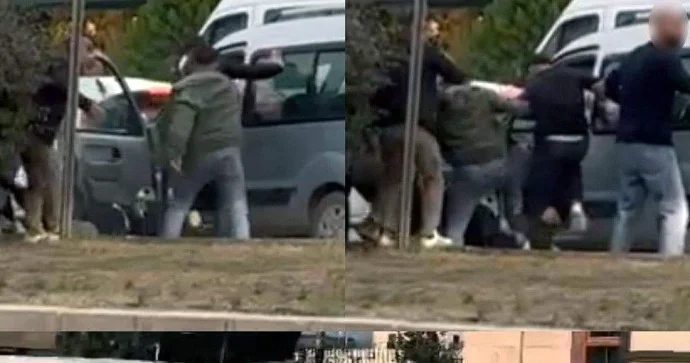 İşıqforun qırmızı işığında sürücünü döyən 6 nəfər saxlanıldı; 3 ü həbs edildi VİDEO