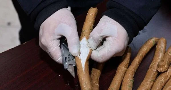 Kahı daşıyan yük maşınından 148 kq narkotik çıxdı Foto