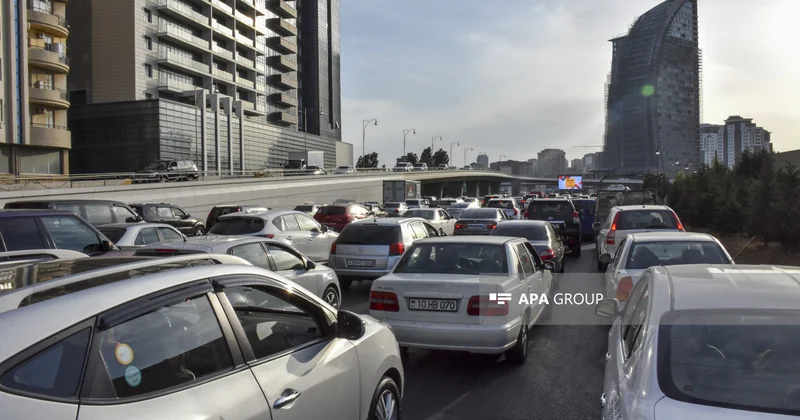 Bakıda bu yollarda sıxlıq var SİYAHI
