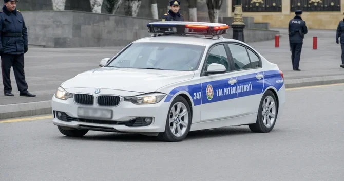 DYP maşını satışa çıxarıldı QİYMƏTLƏR FOTO