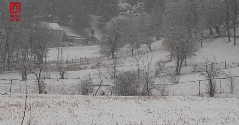 Gədəbəyə mövsümün ilk qarı yağdı VİDEO