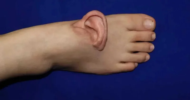 Çində həkimlər qulağı ayağa tikdilər, xəstə xilas oldu