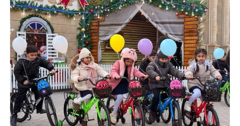 Heydər Əliyev Fondunun vitse prezidenti Leyla Əliyevanın təşəbbüsü ilə Yevlax şəhərində uşaqlar üçün Yeni il tədbiri təşkil olunub FOTO