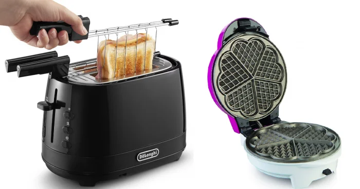 Toster və vafli aparatı da Evdə sürətli səhər yeməkləri asan seçim