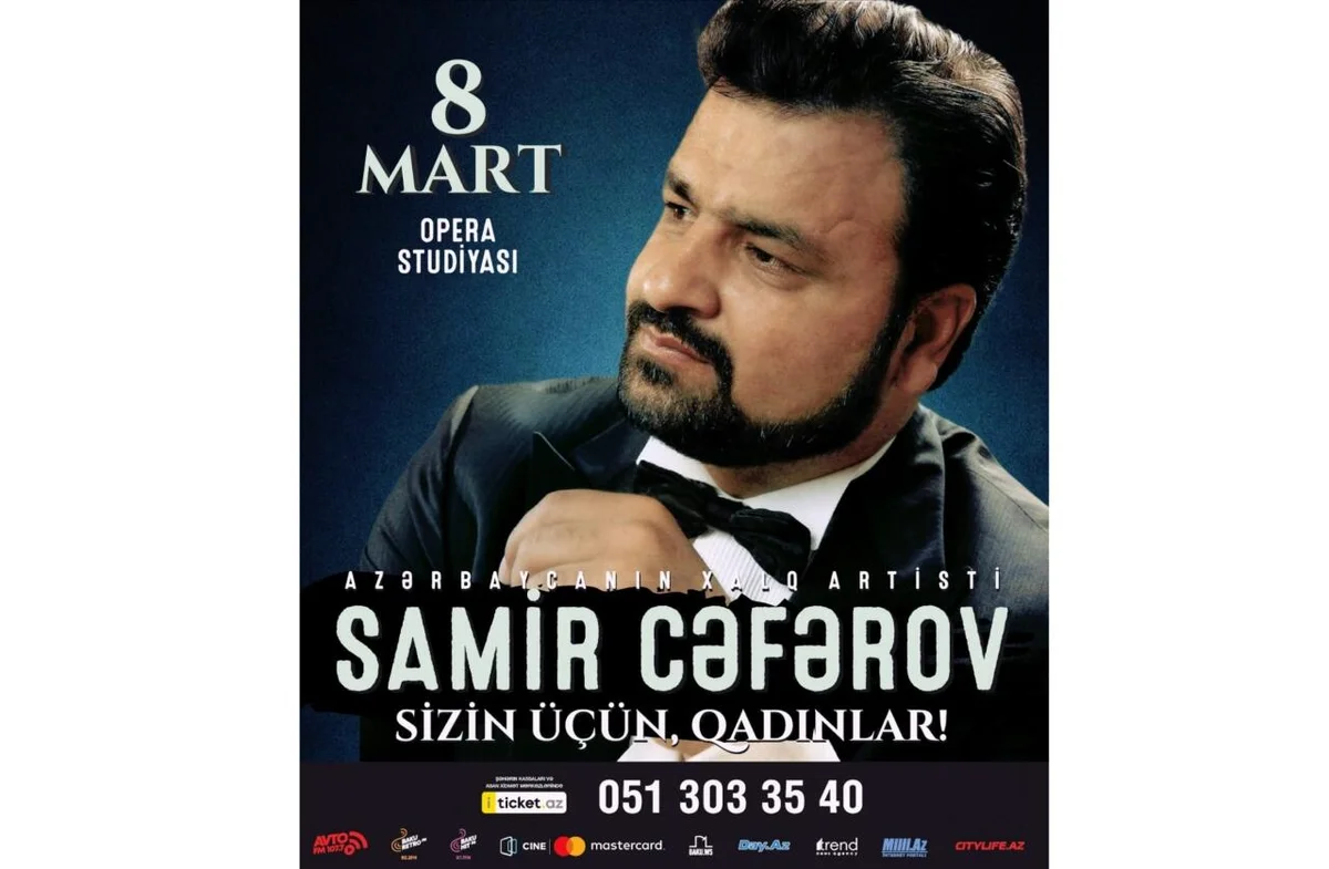 Samir Cəfərov “Sizin üçün, qadınlar!” adlı solo konsert proqramı ilə çıxış edəcək