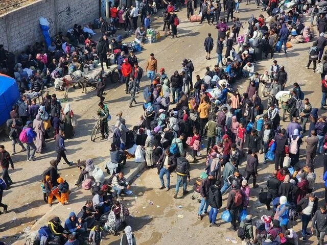 Qəzzalılar evlərinə geri qayıdır: Axın başladı FOTOLAR