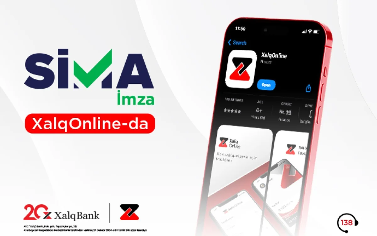 “SİMA İmza” Xalq Bankın “XalqOnline” sistemində