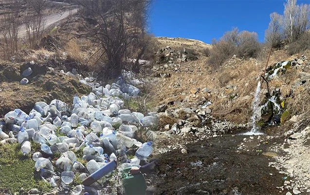 Laçındakı bulağı bu vəziyyətə saldılar... FOTOLAR