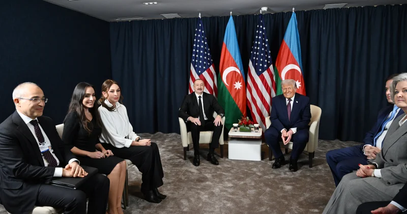 Davosda Azərbaycan Prezidenti İlham Əliyevin ABŞ Prezidenti Donald Tramp ilə görüşü olub YENİLƏNİB VİDEO