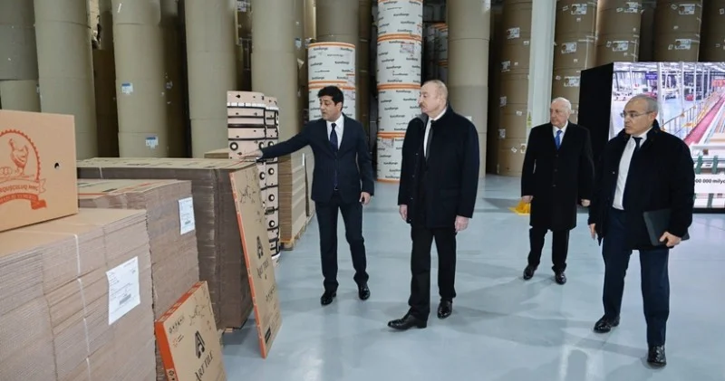 Karton və qutu taralarının istehsalı müəssisəsinin açılışı olub FOTOLAR