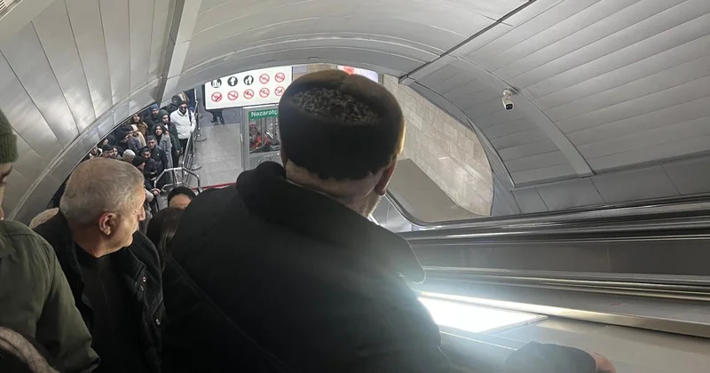 Bakı metrosunda təhlükəli anlar yaşanıb: Eskalator dayandı